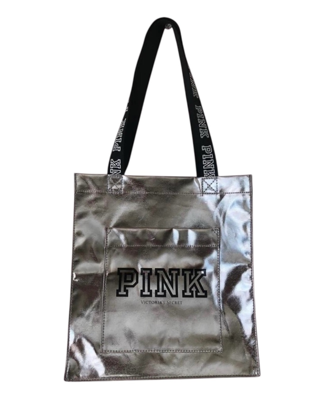 Victoria’s Secret Pink Metallic Small Tote Bag